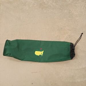Green Masters Golf Tournament  Drawstring Chair Bag Only Green Yellow Canvas